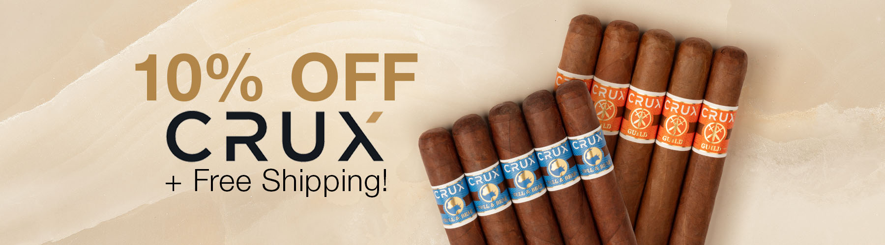 10% off Crux + Free Shipping!