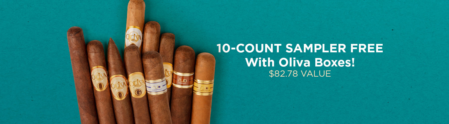 10-Count Sampler free with Oliva boxes! $82.78 Value