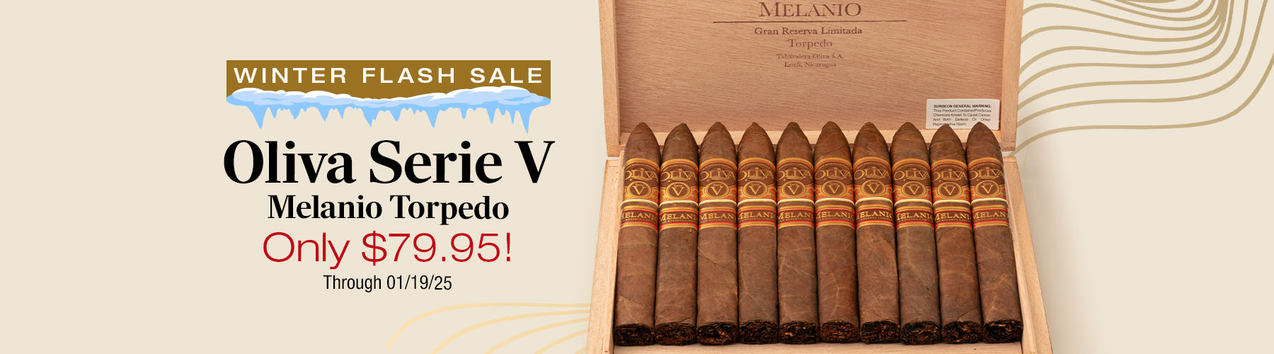 Oliva Serie V Melanio Torpedo 10ct box - Only $79.95