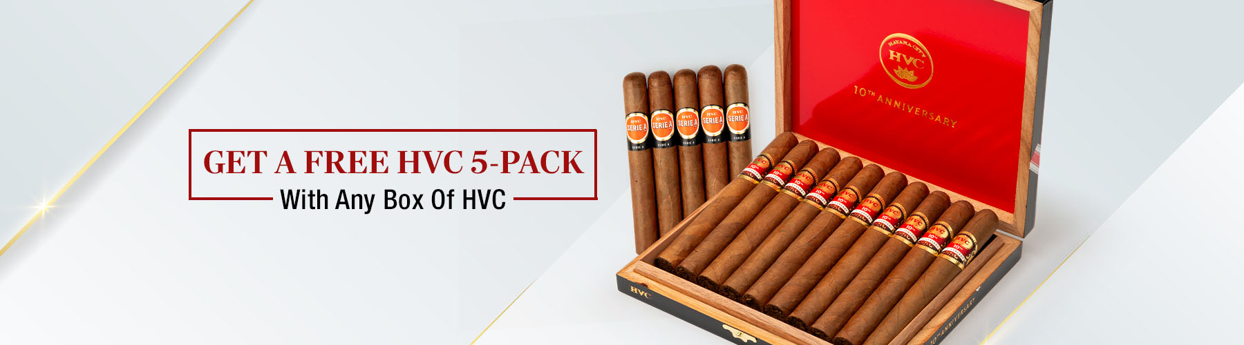 HVC Cigars - Buy a box, receive a free 5-pack