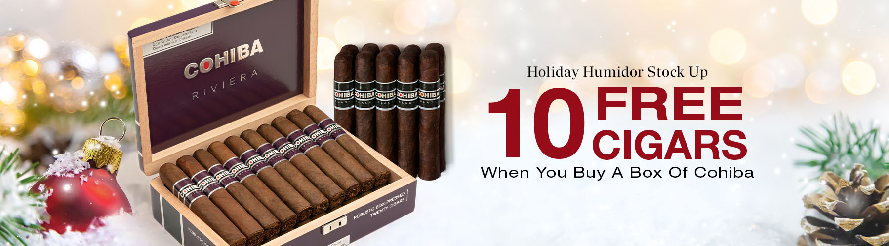 Buy a box of Cohiba, receive 10 free cigars