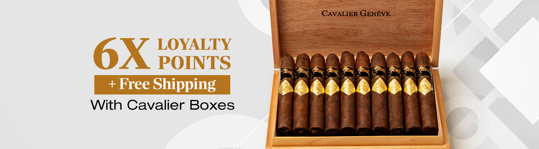 Buy a box, receive free shipping & 6X Loyalty points