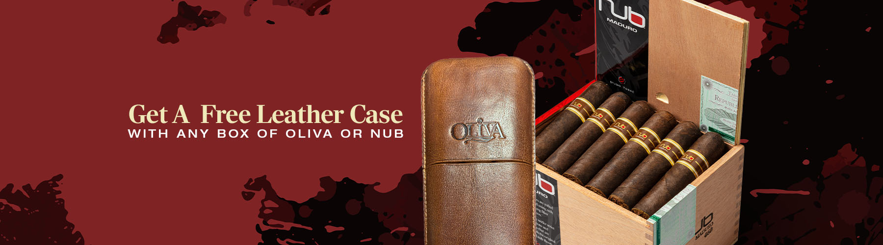 Buy a box of Oliva, receive a free leather case