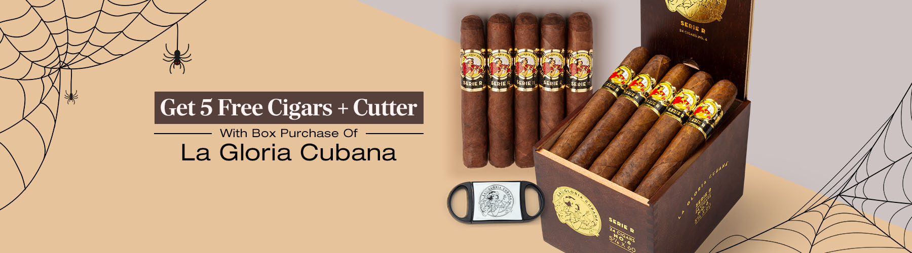 Buy a box of La Gloria Cubana, receive 5 cigars and cutter free