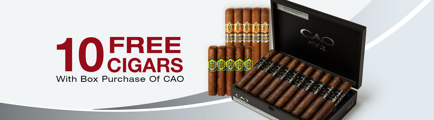 Buy a box of CAO, receive 10 free cigars