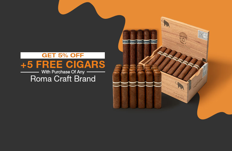 5% Off + 5 Cigars Free