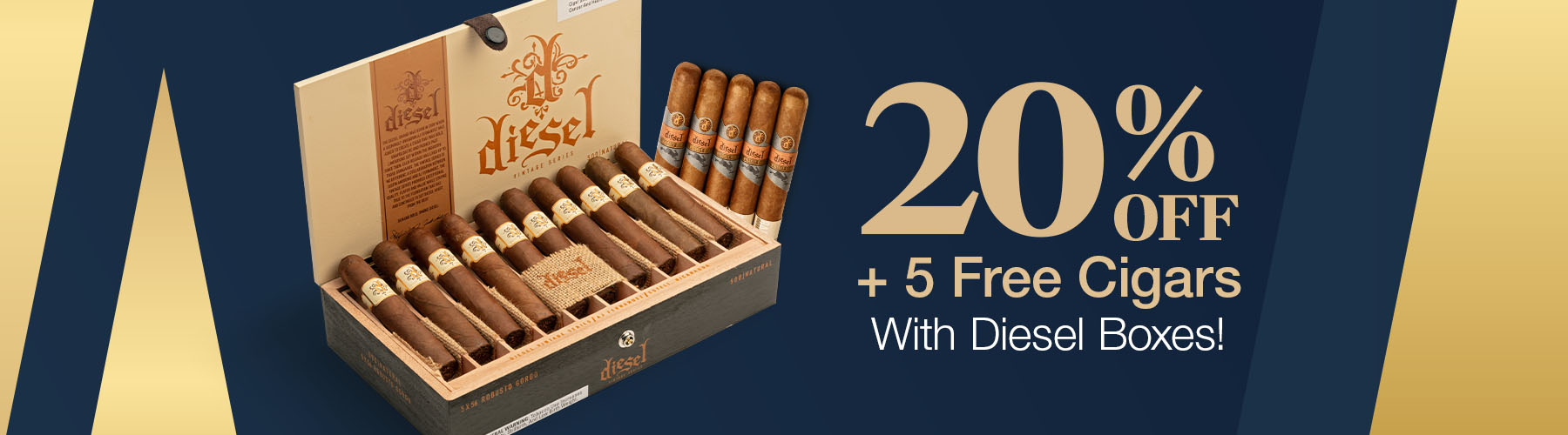 20% Off + 5 Cigars Free